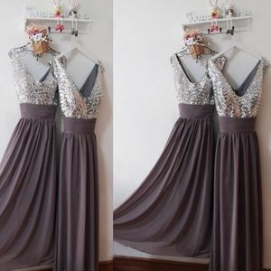 Sequin chiffon dress